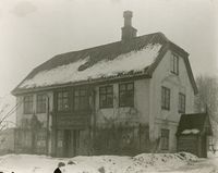 Våningshusets tilstand i 1915. Foto: Riksantikvaren