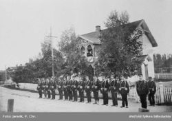 Soldater i Ørje i 1905 Foto: Petter Chr. Jønvik