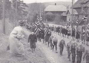 Speiderforbundets stevne i Hokksund 1947 (oeb-228763).jpg