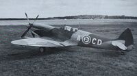 Spitfire Mk IX l raskt faset ut etter krigen.