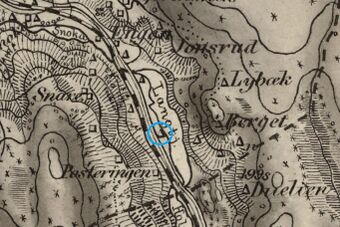 Støvelbakken Kongsvinger gnr. 15.14 kart 1884.jpg