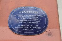 St. Halvards gate (23): Oldtids-/middelalderveien Gatene. 59.906019° N 10.770479° Ø
