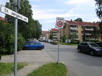 Hovin borettslag i St. Jørgens vei. Foto: Stig Rune Pedersen (2015).