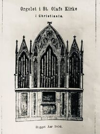 Orgelfasaden fra 1856. Foto: Den katolske kirke