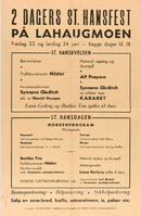 Plakaten for det todagers St Hansstevnet 1950 viser at Alf Prøysen skulle delta.
