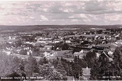 Utsikt fra St. Hansfjellet i Strømmen 1938. Foto: Hegge Foto.