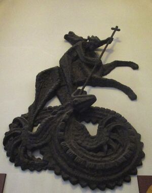 St Mary le Bow London bronserelieff 2016.jpg