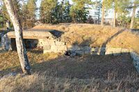 Ammunisjonsnisje og standplass. Foto: Chris Nyborg (2013)