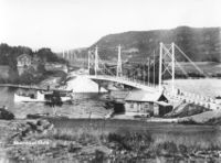 Dampbåten Stadshauptmand Schwartz ved Ekernsund bro.