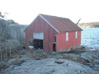 Stakenaustet på Stangeholmen.