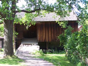 Stall med låve fra Døli i Nannestad Norsk Folkemuseum 103.JPG