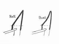 Stamntopper med lang, avsmalnende spiss.