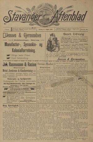 Stavanger Aftenblad prøvenummer 1893.jpg