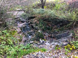 Nedløp for Steinbekken ved Sørjordet.