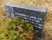 Steingrim Haukjem er gravlagt på Veggli kirkegård. Foto: Stig Rune Pedersen