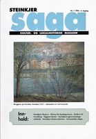 Steinkjer Saga 1986. Foto av oljemaleriet med tittelen «Bryggene på Nordsia, Steinkjer 1937» som ble malt av Carl Lønseth i 1937, pryder forsida.