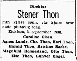 Stener Thon dødsannonse 1938.jpg