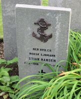 Stian Hansen er gravlagt ved St. Olaf's Cemetery ved Kirkwall på Orknøyene. Foto: Stig Rune Pedersen (2019)