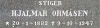 Stiger, Kongsberg nye kirkegård