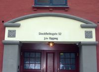 Motiv fra oppgang 3 ved Stockfleths gate 52, del av Det Rivertzke kompleks. Foto: Stig Rune Pedersen (2014)