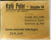 Kafé Polar, Storgata 140 i Tromsø, serverte landsøl.