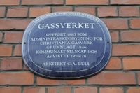 Storgata 36C: Gassverkets administrasjonsbygning. 59.915849° N 10.756795° Ø