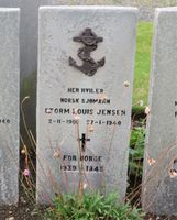 Storm Louis Jensen er gravlagt ved St. Olaf's Cemetery ved Kirkwall på Orknøyene. Foto: Stig Rune Pedersen (2019)
