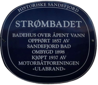 Strømbadet, Strandpromenaden.