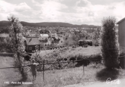 Strømmen sett fra Niels Høeghs vei 32 i 1955.