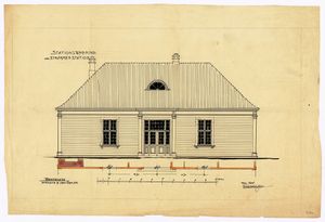 Strømmen stasjon gatefasade 1901.jpg