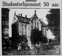 Faksimile Aftenposten 1925, Studenterhjemmet 50 år.