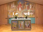 Altertavlen i Longyearbyen kirke. Foto: Lars Egil Sørsdal