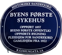 Sandefjords første sykehus, Rådhusgata 2a,