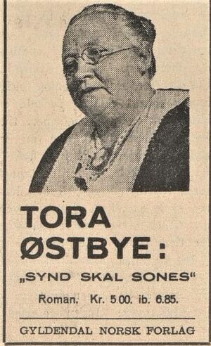 Synd skal sones annonse 1933.jpg