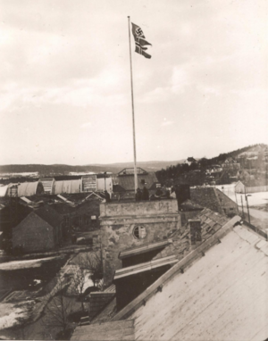 Tårnet med luftvernstilling i april 1940.PNG
