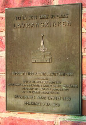 Tønsberg Laurentiuskirken minneplate.jpg