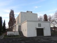Tønsberg krematorium fra 1937 ligger ved Tønsberg nye kirkegård. Foto: Stig Rune Pedersen