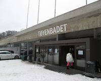 Tøyenbadet har adresse Helgesens gate 90. Foto: Stig Rune Pedersen (2013)