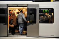 Tallet 101 viser til at Løren er T-banenettets stasjon nr. 101. Foto: Roy Olsen (2016).