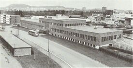 Det nyåpnede verkstedet på Ryen. Foto: Sporveier i Oslo gjennom 100 år : 1875–1975, s. 146
