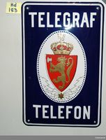 Offisielt skilt Telegraf og Telefon. Kilde Telemuseet.