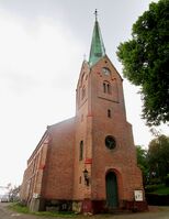 Tangen kirke i Drammen, oppført 1854, ark. H.E. Schirmer.