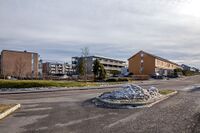 Bebyggelsen på Kornmoenga sto ferdig fem år etter at Sætre Kjeksfabrikk var blitt revet. Foto: Leif-Harald Ruud