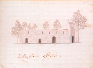 Tautra kloster, skisse fra 1774.jpg