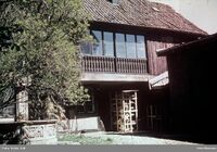 Motiv fra bakgården i nr. 7. Foto: Erik Schia/Oslo Museum (1967).