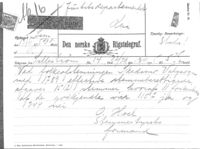 Avstemningsresultatet ved folkeavstemmingen i 1905 ble telegrafert til Justisdepartementet fra telegrafstasjonen i Lillestrøm.