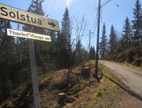 Thorleif Haug fikk i 1952 en vei oppkalt etter seg i Voksenkollen i Oslo. Foto: Stig Rune Pedersen