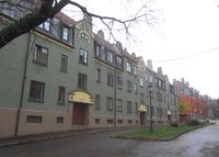 Thurmanns gate 14 (nærmest), del av Det Rivertzke kompleks. Foto: Stig Rune Pedersen (2014)