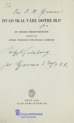 Tittelblad hvad skal vaare dotre bli 1928.jpg