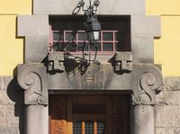 Fasadedetalj fra Tors gate 1 (1913) Foto: Stig Rune Pedersen (2014).